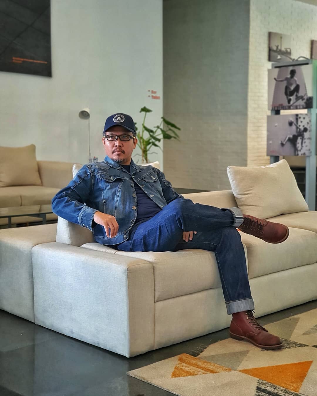 Denim and Leather Rugged Style Ideas for Men -hedihadian